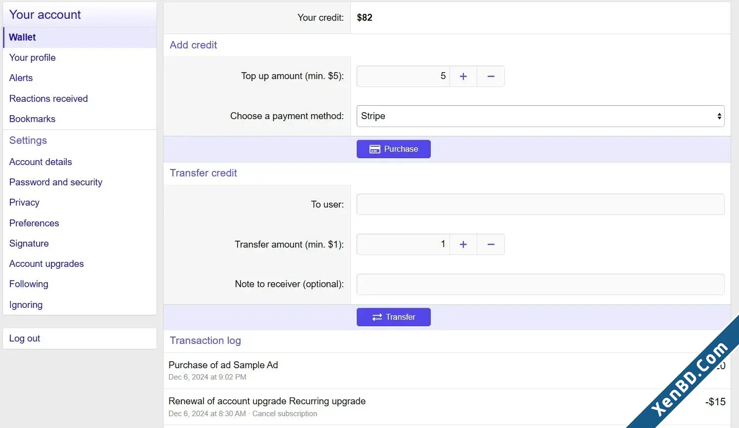 XFCoder - On-Site Wallet