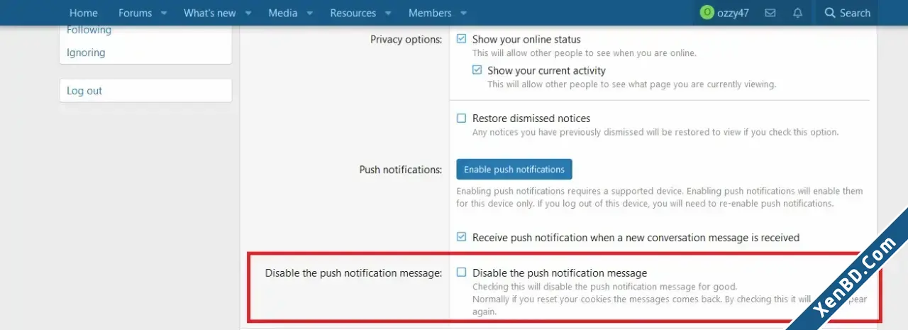 OzzModz Disable Push Notification Message-2.webp
