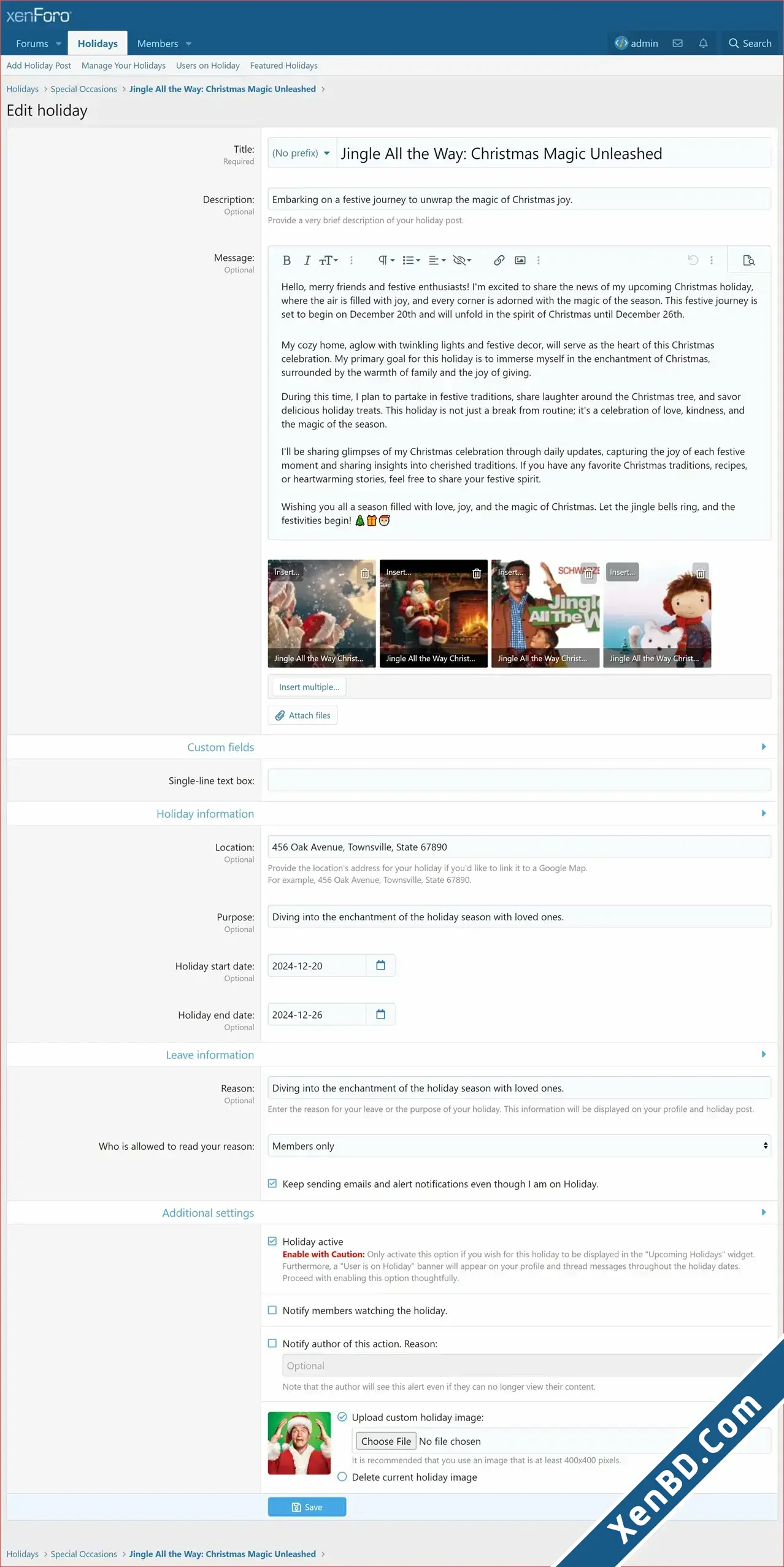 XenCustomize Holidays Manager-4.png