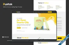 Pustak — eBook Unbounce Landing Page Template