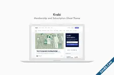 Krabi Membership and Subscription Ghost Theme